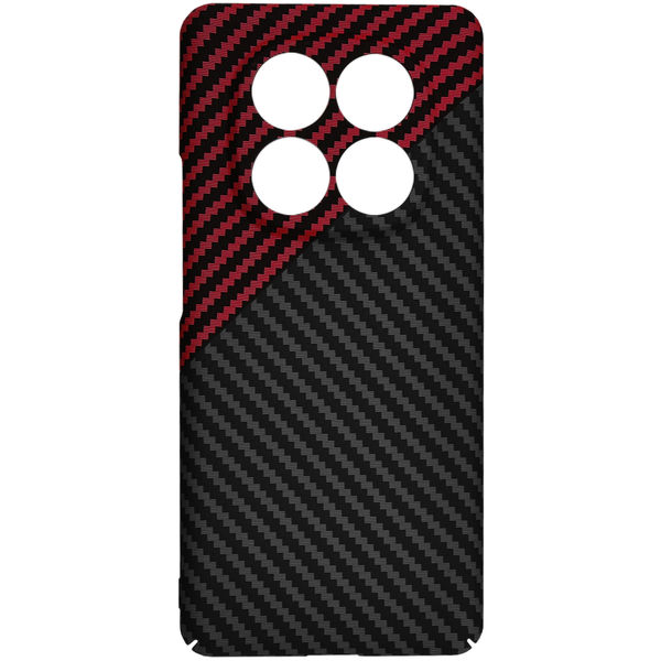 Techsuit - Carbonite FiberShell - Xiaomi Redmi Note 14 Pro 5G / Poco X7 - Red Vortex