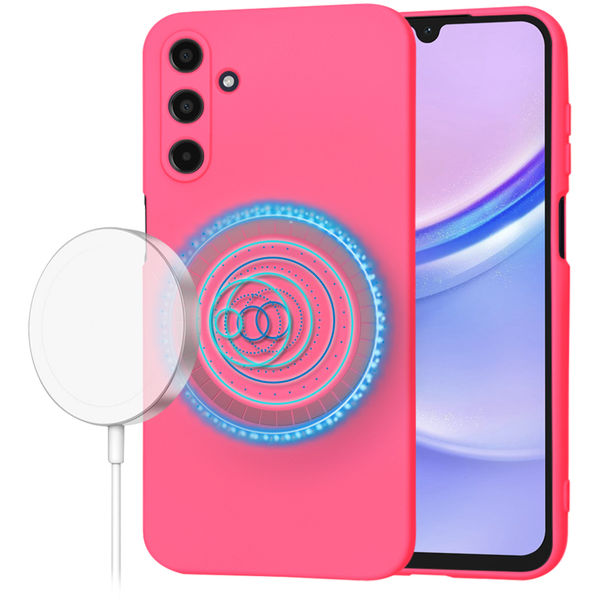 Techsuit - SoftFlex MagSafe - Samsung Galaxy A15 4G / A15 5G - Hot Pink