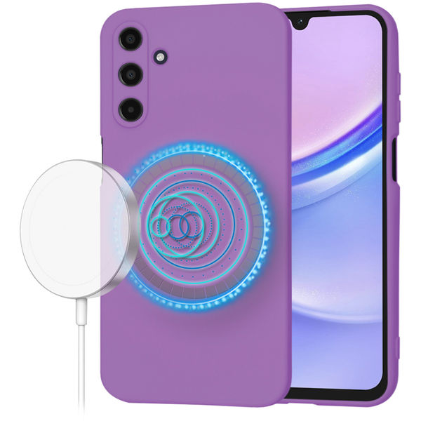 Techsuit - SoftFlex MagSafe - Samsung Galaxy A15 4G / A15 5G - Purple