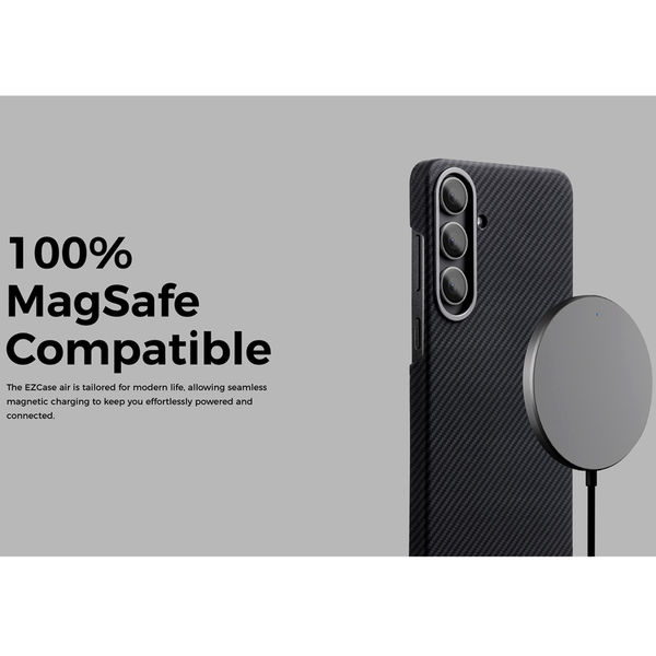 Edizard - Air MagSafe Case - Samsung Galaxy S24 - Black