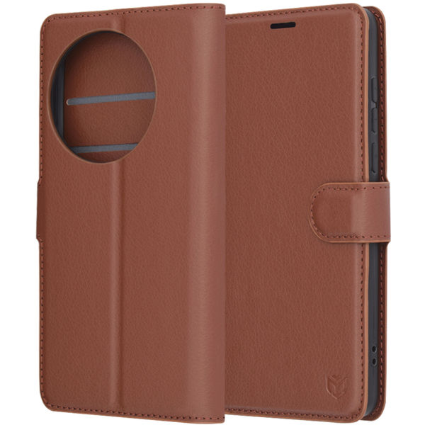 Techsuit - Leather Folio - OnePlus 13 - Brown