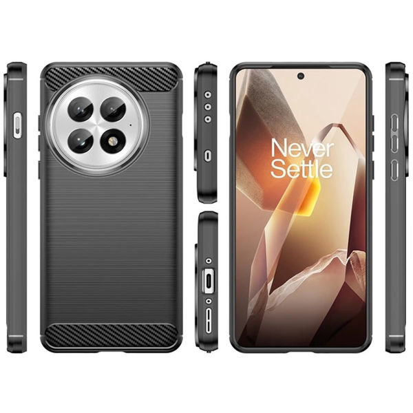 Techsuit - Carbon Silicone - OnePlus 13 - Black