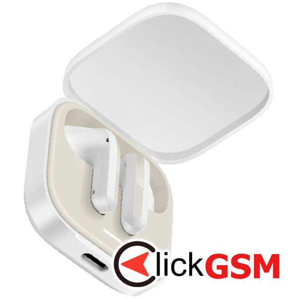 Xiaomi - Wireless Earbuds Redmi Buds 6 Active - Bluetooth 5.4, Active Noise Cancellation, Touch Control - White