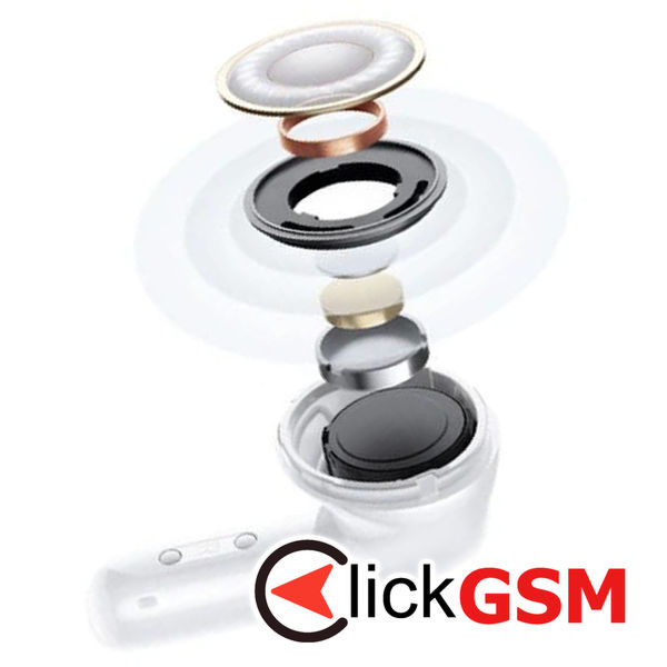 Xiaomi - Wireless Earbuds Redmi Buds 6 Active - Bluetooth 5.4, Active Noise Cancellation, Touch Control - White