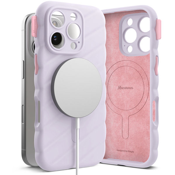 Ringke - Macaron Silicone MagSafe - iPhone 16 Pro - Light Purple