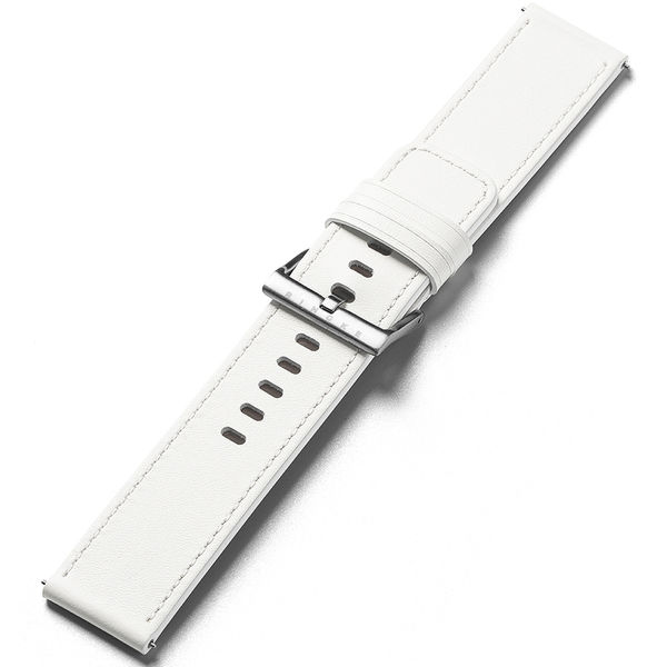 Ringke - Leather One Basic Bold 24mm - Fossil Hybrid / Mobvoi TicWatch Pro 5 / Suunto 9 / Suunto 9 Baro / Suunto D5 - White