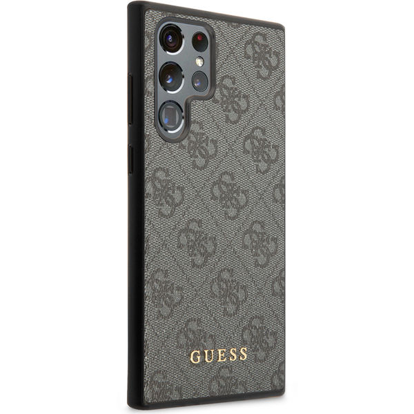 Guess - Hardcase 4G (GUHCS22LG4GFGR) - Samsung Galaxy S22 Ultra 5G - Grey