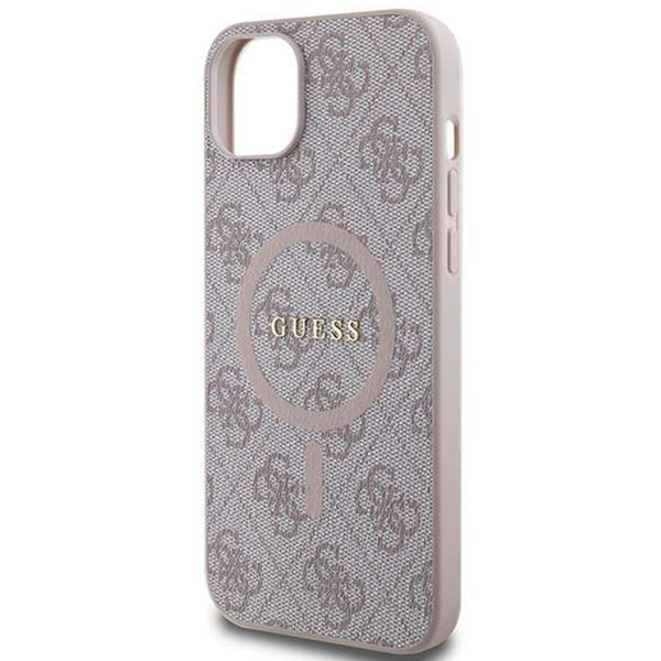 Guess - 4G Ring Classic Logo MagSafe (GUHMP14SG4GFRP) - iPhone 14 - Pink