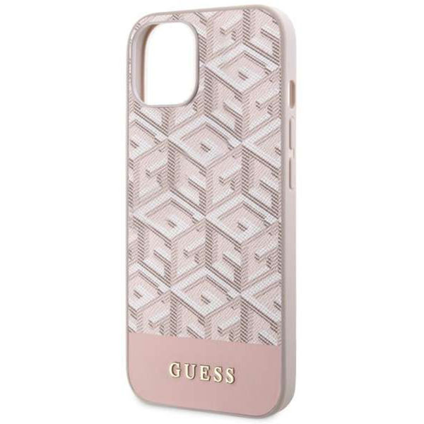 Guess - GCube Stripes MagSafe (GUHMP14SHGCFSEP) - iPhone 14 - Pink
