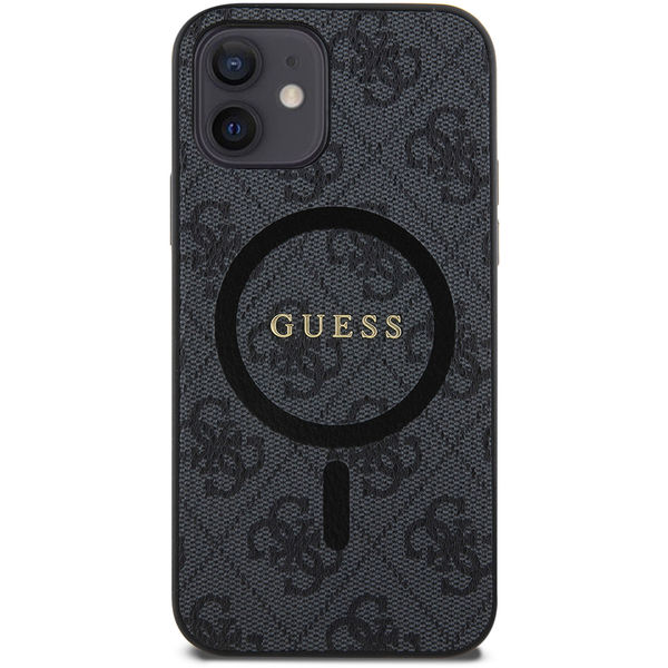 Guess - 4G Ring Classic Logo MagSafe (GUHMP12MG4GFRK) - iPhone 12 / iPhone 12 Pro - Black