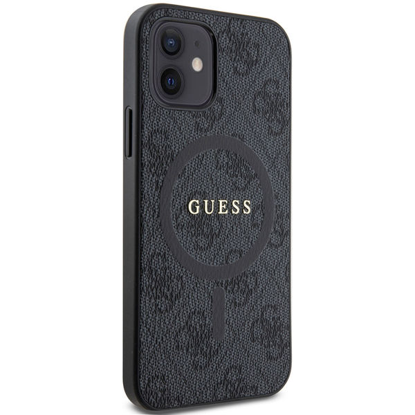 Guess - 4G Ring Classic Logo MagSafe (GUHMP12MG4GFRK) - iPhone 12 / iPhone 12 Pro - Black