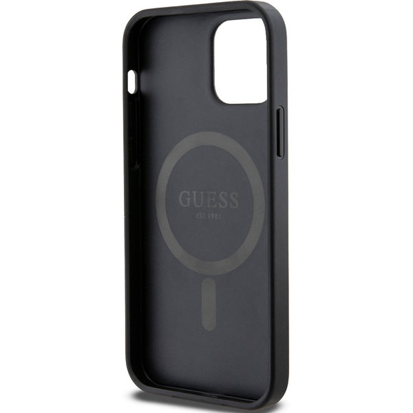 Guess - 4G Ring Classic Logo MagSafe (GUHMP12MG4GFRK) - iPhone 12 / iPhone 12 Pro - Black