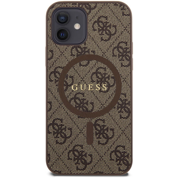 Guess - 4G Ring Classic Logo MagSafe (GUHMP12MG4GFRW) - iPhone 12 / iPhone 12 Pro - Brown