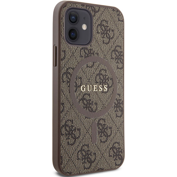 Guess - 4G Ring Classic Logo MagSafe (GUHMP12MG4GFRW) - iPhone 12 / iPhone 12 Pro - Brown