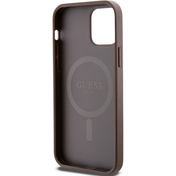 Guess - 4G Ring Classic Logo MagSafe (GUHMP12MG4GFRW) - iPhone 12 / iPhone 12 Pro - Brown