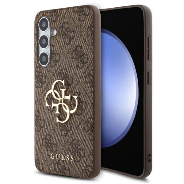 Guess - Hardcase 4G Big Logo (GUHCS24FE4GMGBR) - Samsung Galaxy S24 FE - Brown