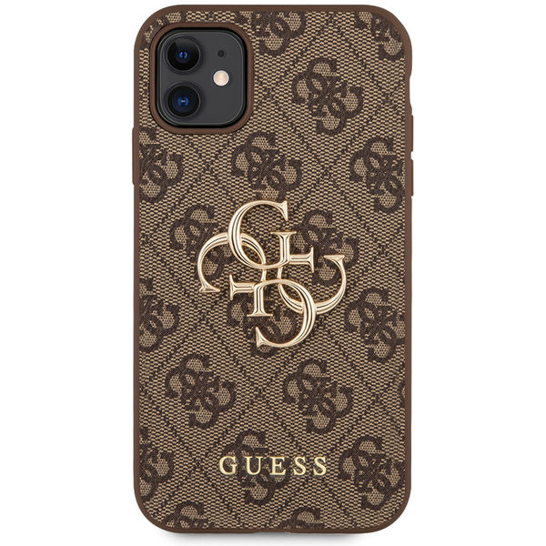 Guess - Hardcase 4G Big Metal Logo (GUHCN614GMGBR) - iPhone 11 - Brown