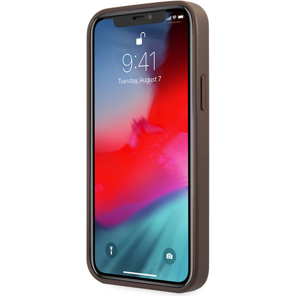 Guess - Hardcase 4G Big Metal Logo (GUHCP12M4GMGBR) - iPhone 12 / iPhone 12 Pro - Brown