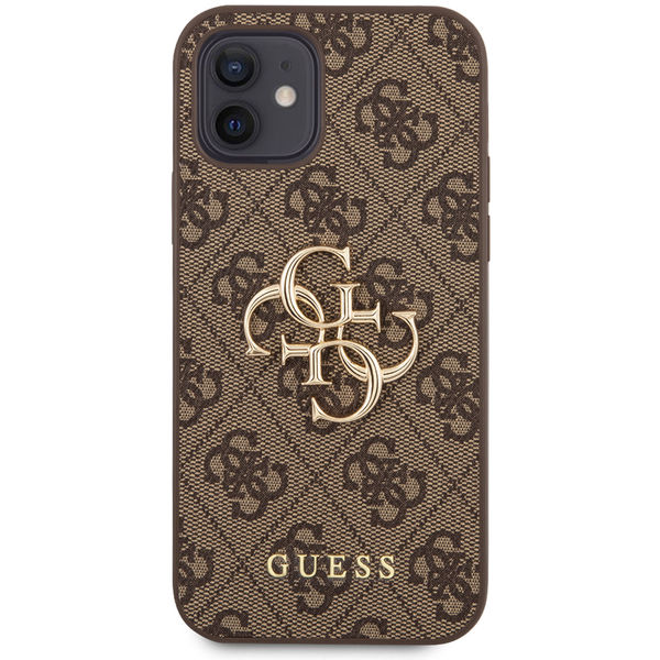 Guess - Hardcase 4G Big Metal Logo (GUHCP12M4GMGBR) - iPhone 12 / iPhone 12 Pro - Brown