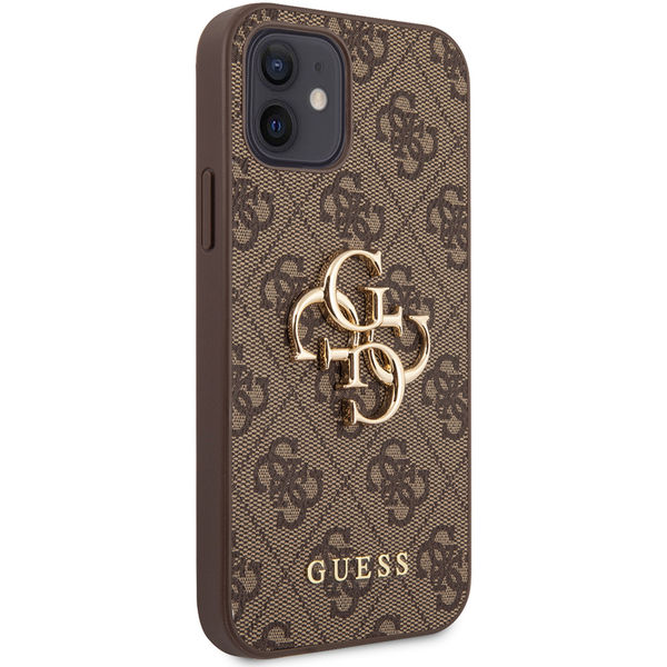 Guess - Hardcase 4G Big Metal Logo (GUHCP12M4GMGBR) - iPhone 12 / iPhone 12 Pro - Brown