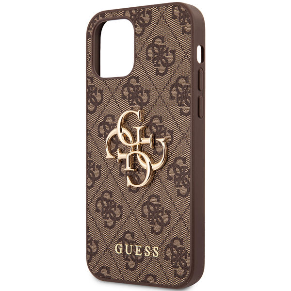 Guess - Hardcase 4G Big Metal Logo (GUHCP12M4GMGBR) - iPhone 12 / iPhone 12 Pro - Brown