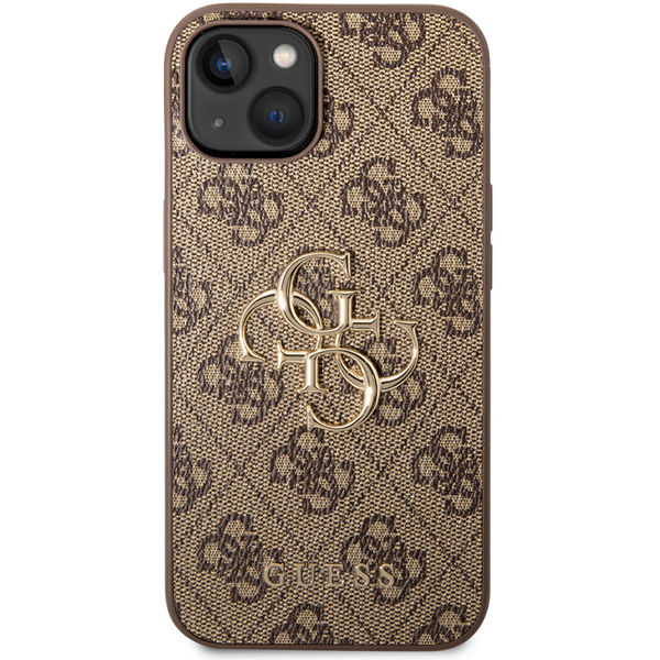 Guess - Hardcase 4G Big Metal Logo (GUHCP14S4GMGBR) - iPhone 14 - Brown