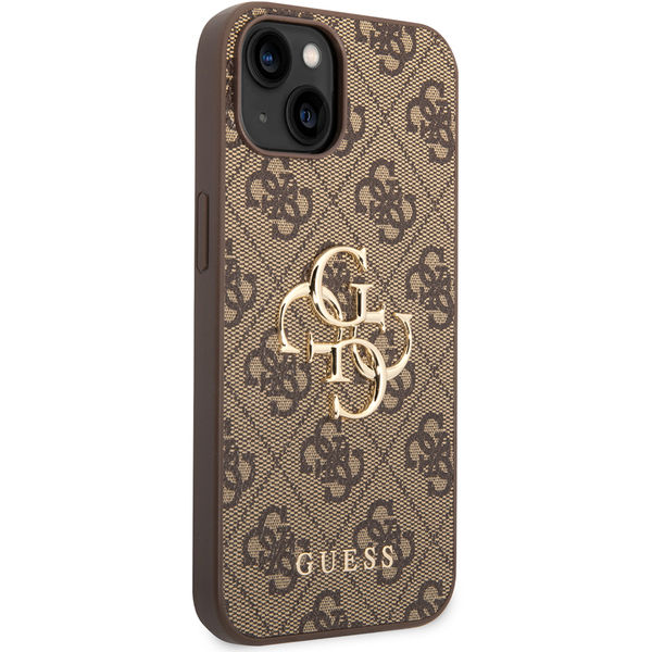 Guess - Hardcase 4G Big Metal Logo (GUHCP14S4GMGBR) - iPhone 14 - Brown