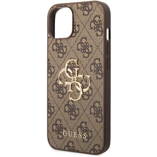 Guess - Hardcase 4G Big Metal Logo (GUHCP14S4GMGBR) - iPhone 14 - Brown