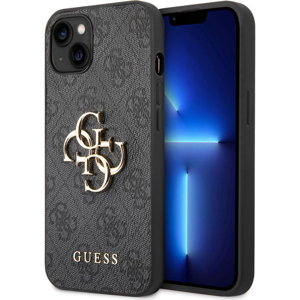 Guess - Hardcase 4G Big Metal Logo (GUHCP14S4GMGGR) - iPhone 14 - Grey