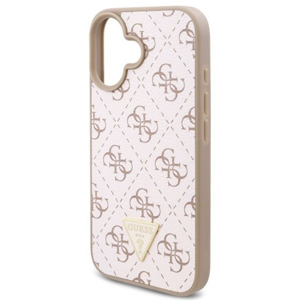 Guess - Hardcase 4G Triangle Metal Logo (GUHCP16MPG4GPH) - iPhone 16 Plus - White