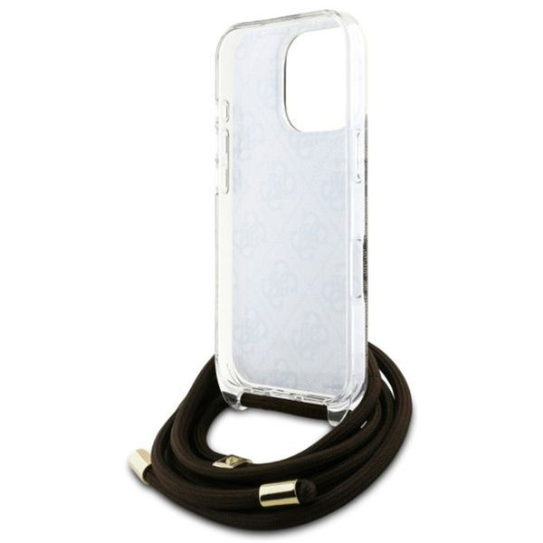 Guess - Crossbody Cord 4G Print (GUHCP16LHC4SEW) - iPhone 16 Pro - Brown