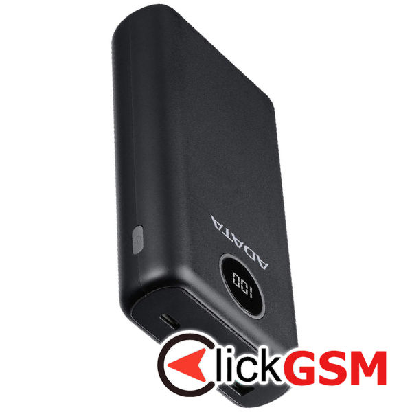 Adata - Power Bank (AP20000QCD-DGT-CBK) - Micro-USB, USB-C, 2xUSB, Quick Charge 3.0, PD18W, 20000mAh, Digital Display - Black