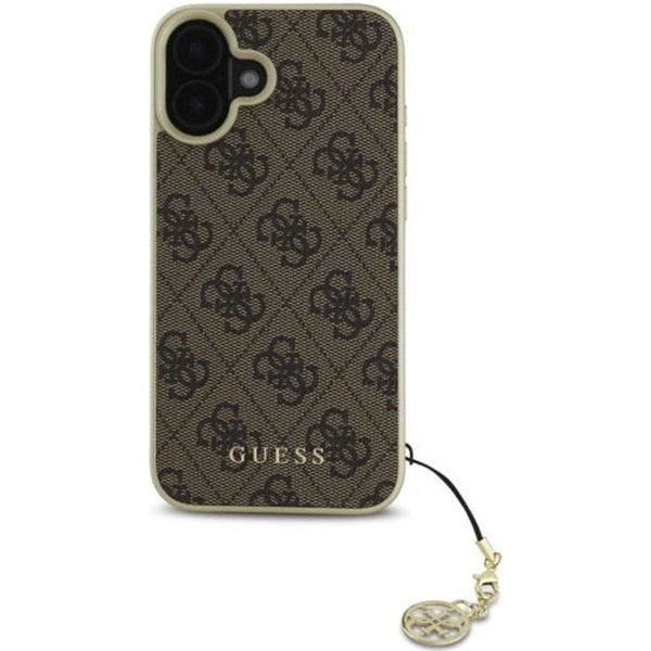 Guess - Hardcase 4G Charms Collection (GUHCP16MGF4GBR) - iPhone 16 Plus - Brown