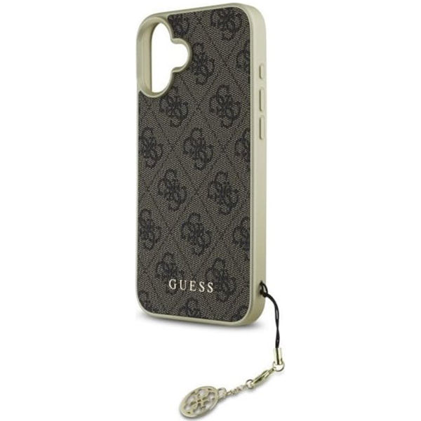 Guess - Hardcase 4G Charms Collection (GUHCP16MGF4GBR) - iPhone 16 Plus - Brown