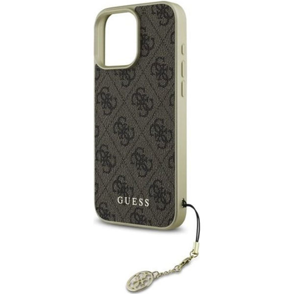 Guess - Hardcase 4G Charms Collection (GUHCP16LGF4GBR) - iPhone 16 Pro - Brown