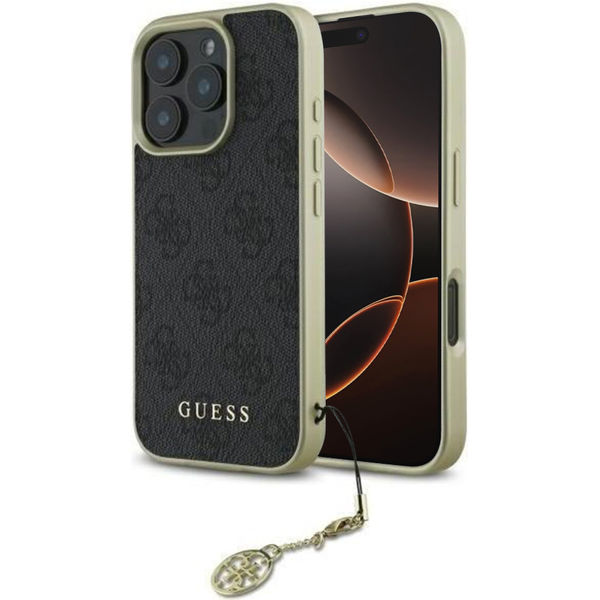 Guess - Hardcase 4G Charms Collection (GUHCP16XGF4GGR) - iPhone 16 Pro Max - Black