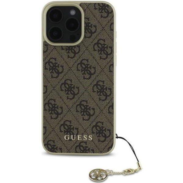 Guess - Hardcase 4G Charms Collection (GUHCP16XGF4GBR) - iPhone 16 Pro Max - Brown