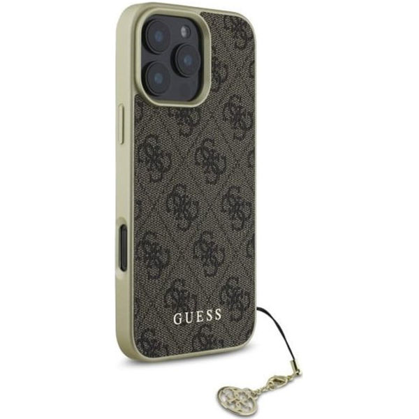 Guess - Hardcase 4G Charms Collection (GUHCP16XGF4GBR) - iPhone 16 Pro Max - Brown