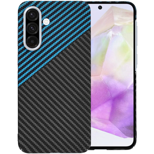 Techsuit - Carbonite FiberShell - Samsung Galaxy A36 5G - Blue Pulse