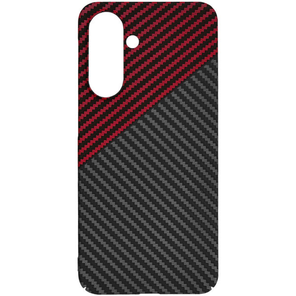 Techsuit - Carbonite FiberShell - Samsung Galaxy A36 5G - Red Vortex