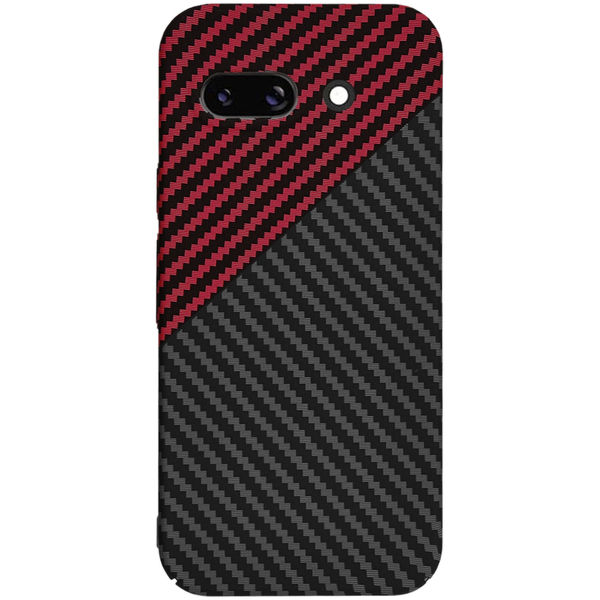 Techsuit - Carbonite FiberShell - Google Pixel 9a - Red Vortex
