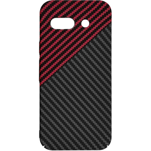 Techsuit - Carbonite FiberShell - Google Pixel 9a - Red Vortex