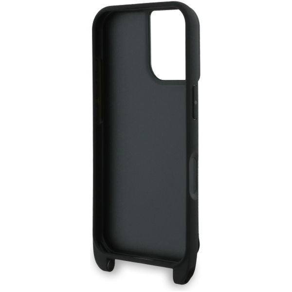 Karl Lagerfeld - Saffiano Crossbody (KLHCP16SSAKCPBK) - iPhone 16 - Metal Pin Karl&Choupette