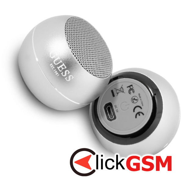 Guess - Wireless Mini Speaker (GUWSALGEG) - Bluetooth 5.0, 3W, 300mAh, 4H - Grey