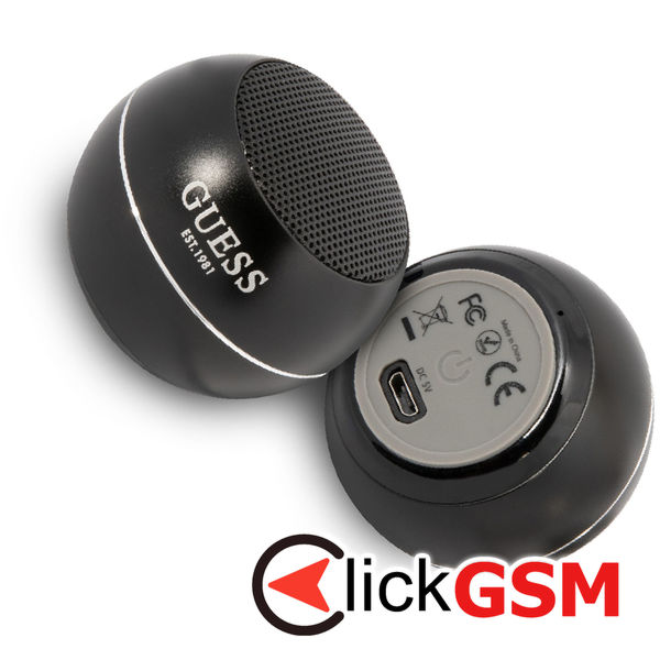 Guess - Wireless Mini Speaker (GUWSALGEK) - Bluetooth 5.0, 3W, 300mAh, 4H - Black