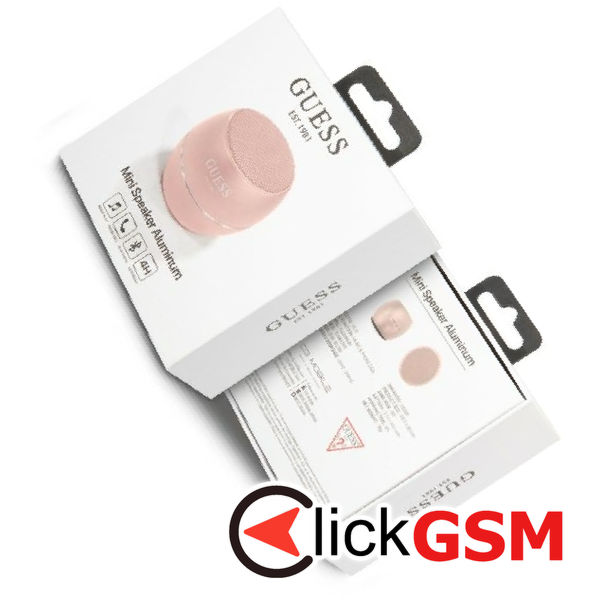 Guess - Wireless Mini Speaker (GUWSALGEP) - Bluetooth 5.0, 3W, 300mAh, 4H - Pink