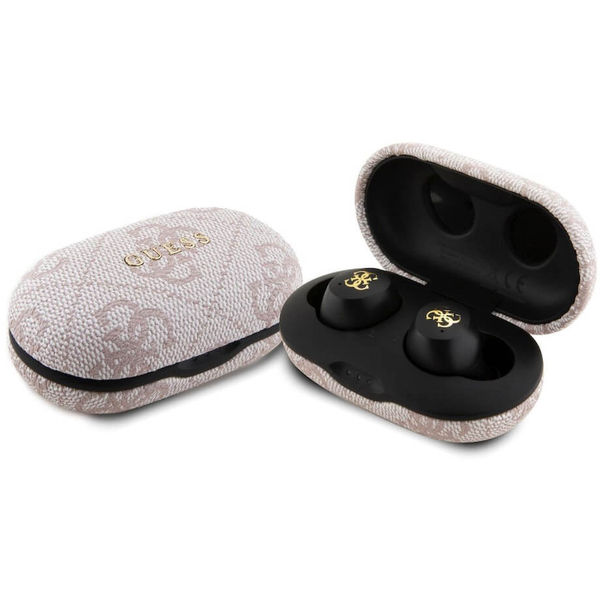 Guess - Wireless Earbuds 4G Metal (GUTWSP4EGP) - with Docking Station, Bluetooth 5.3, TWS, ENC, IPX5, 300mAh - Pink