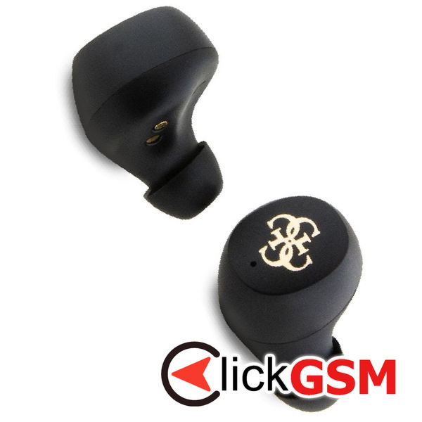 Guess - Wireless Earbuds 4G Metal (GUTWSP4EGW) - with Docking Station, Bluetooth 5.3, TWS, ENC, IPX5, 300mAh - Brown