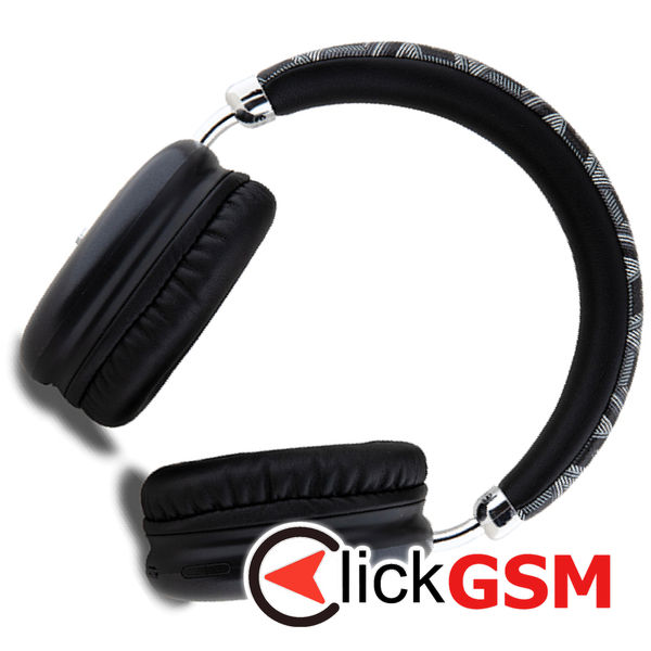 Guess - Wireless Headphones GCUBE Metallic Script Logo (GUBHK1GCTCSK) - Over-ear Headset, Bluetooth 5.3, 400mAh - Black