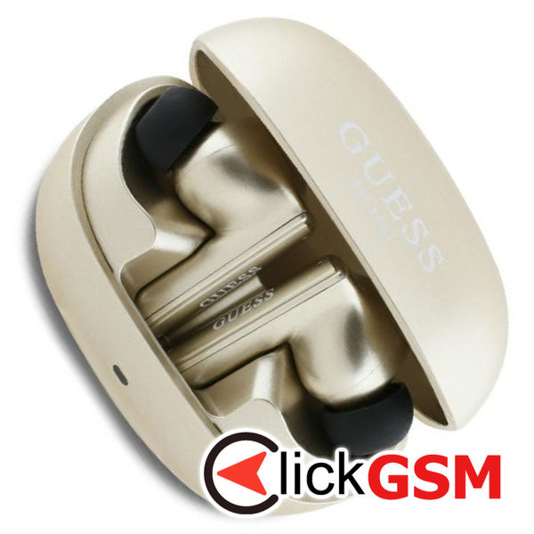 Guess - Wireless Earbuds Capsule Printed Logo (GUTWST88MCTGD) - In-Ear, Bluetooth, TWS - Gold